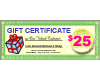 Gift Certificate $ 25.00